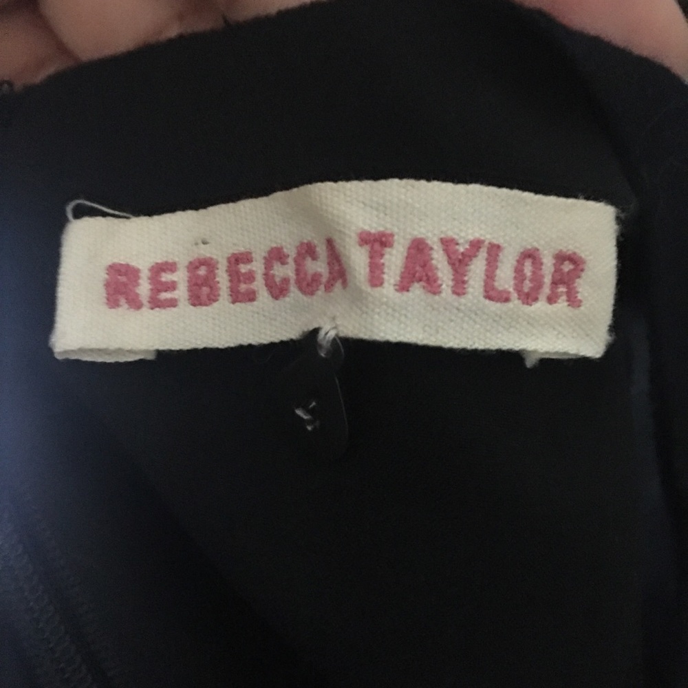 Black V-neck Rebecca Taylor dress